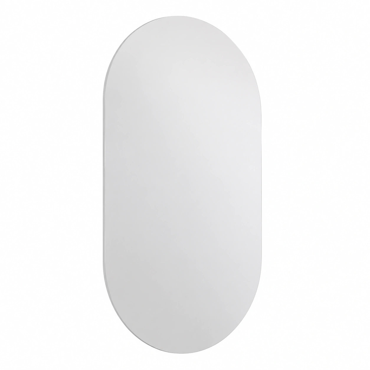 Moderner Wandspiegel 80x40 cm Weiß für Wohnzimmer, Schlafzimmer und Bad