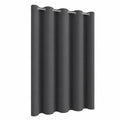 PANOVOUS Raumteiler Vorhang Grau – Blickdicht mit Ösen 254 x 240 cm