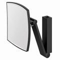 Keuco Make-up-Spiegel mit LED, quadratisch, 20 cm, 5-fach Zoom, schwarz matt, Unterputzmontage
