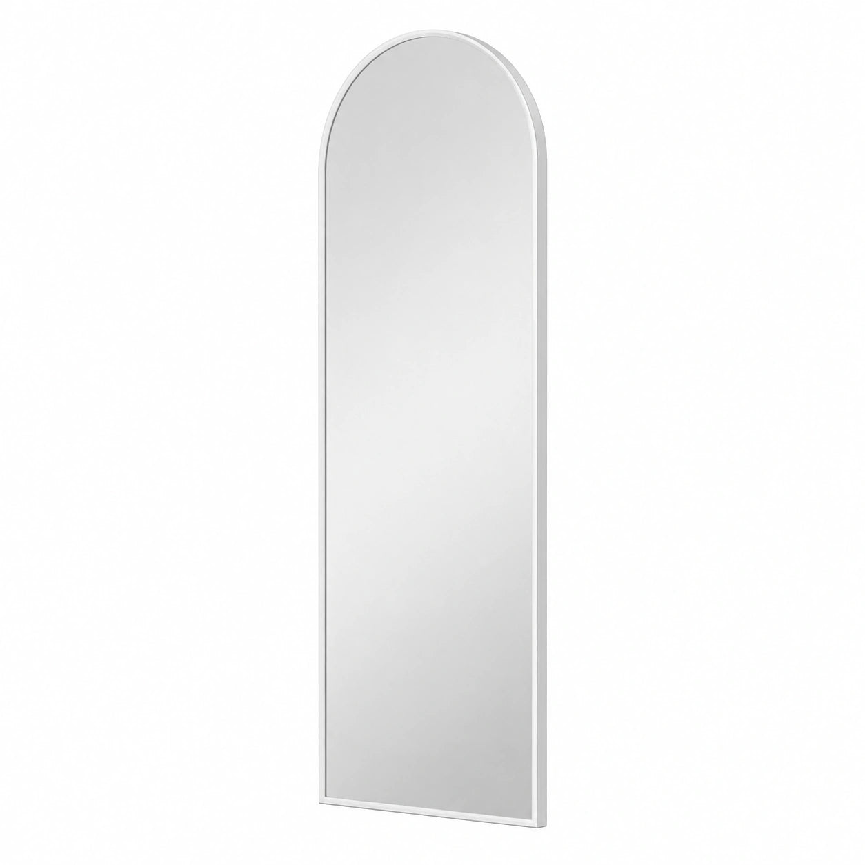 Großer Standspiegel 50x150 cm mit weißem Metallrahmen – Dekorativer Ganzkörperspiegel für Flur, Schlafzimmer und Wohnzimmer