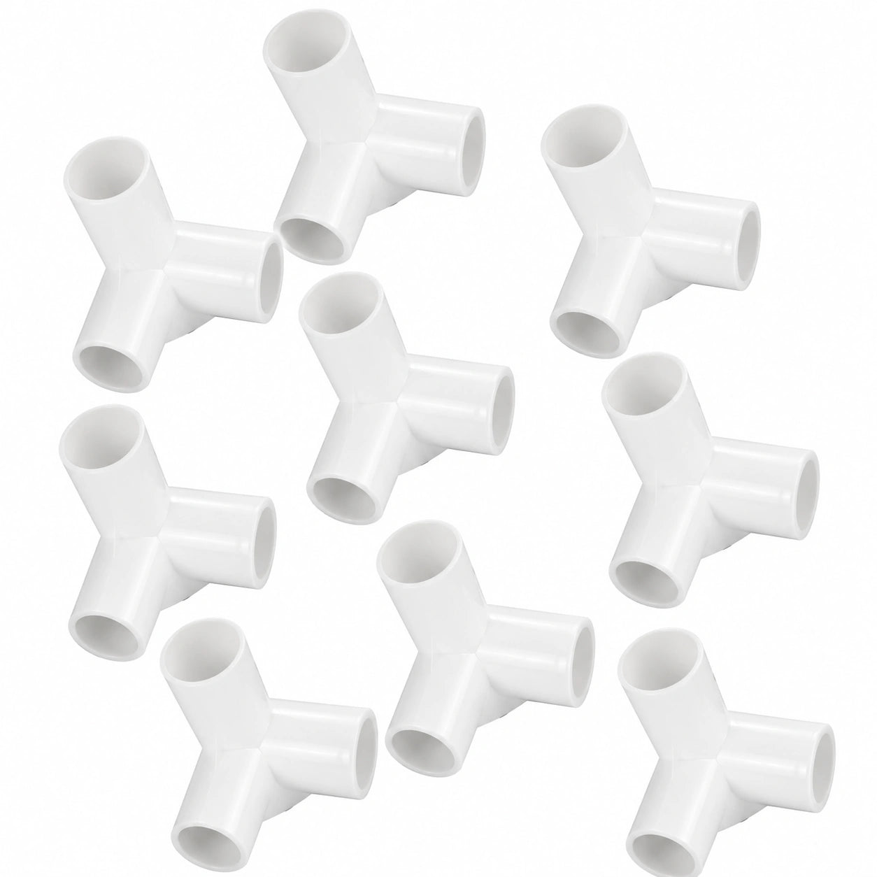 TOYANDONA Set aus 10 Eckverbindern, 25mm Kunststoff, 3-Wege Design für Schrankbau, schützt Böden im Ankleidezimmer
