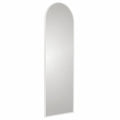 Ganzkörperspiegel 50x150cm Weiß, Rechteckig mit Metallrahmen und runden Ecken, Wand- oder Standoption, ideal für Schlafzimmer, Bad und Wohnzimmer