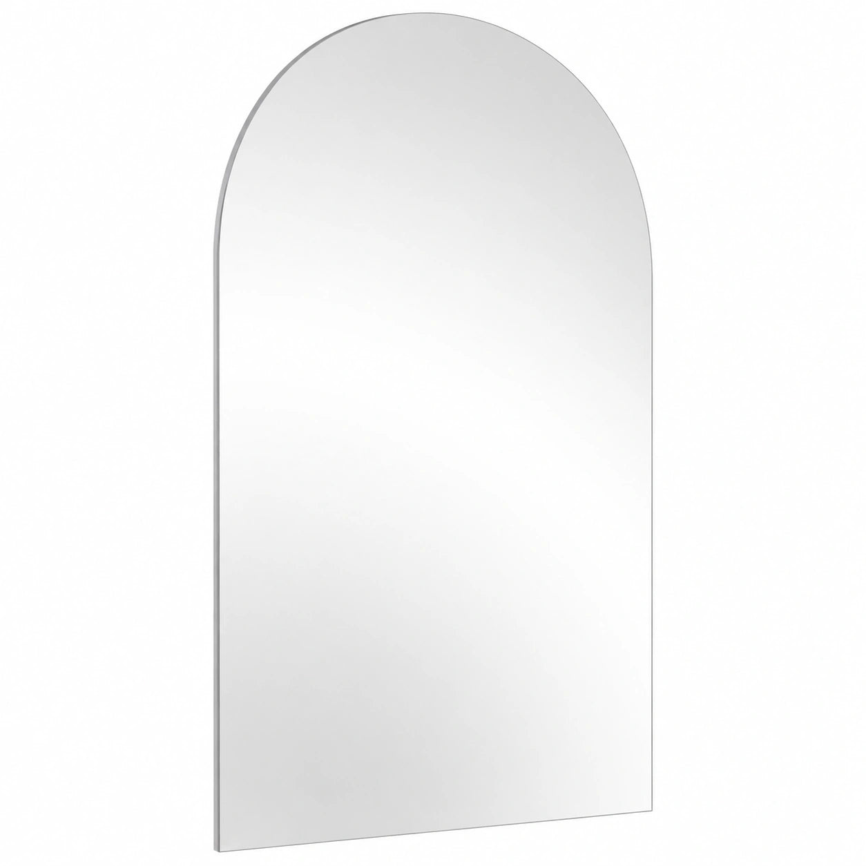 2er Set Große Halbkreis Wandspiegel 40x30cm, Selbstklebend und Rahmenlos für Bad, Gäste-WC, Wohnzimmer, Schlafzimmer