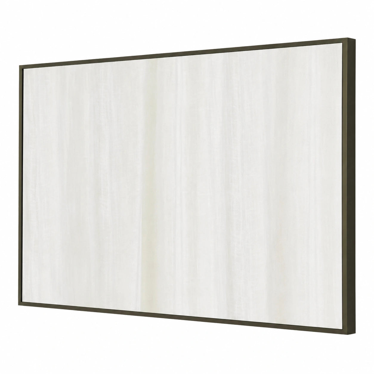 70x100cm Rechteckiger Wandspiegel mit schwarzem Metallrahmen für Badezimmer und Schlafzimmer