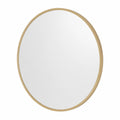 Goldener Runder Wandspiegel 60 cm ohne Beleuchtung - Aluminiumrahmen für Badezimmer, Schlafzimmer & Wohnzimmer