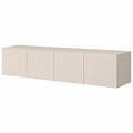 Hängender TV-Schrank 200 cm mit LED, Kaschmirmatt, Push-to-Open