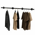 Industrielle Wandgarderobe Kleiderstange 150 cm x 30 cm