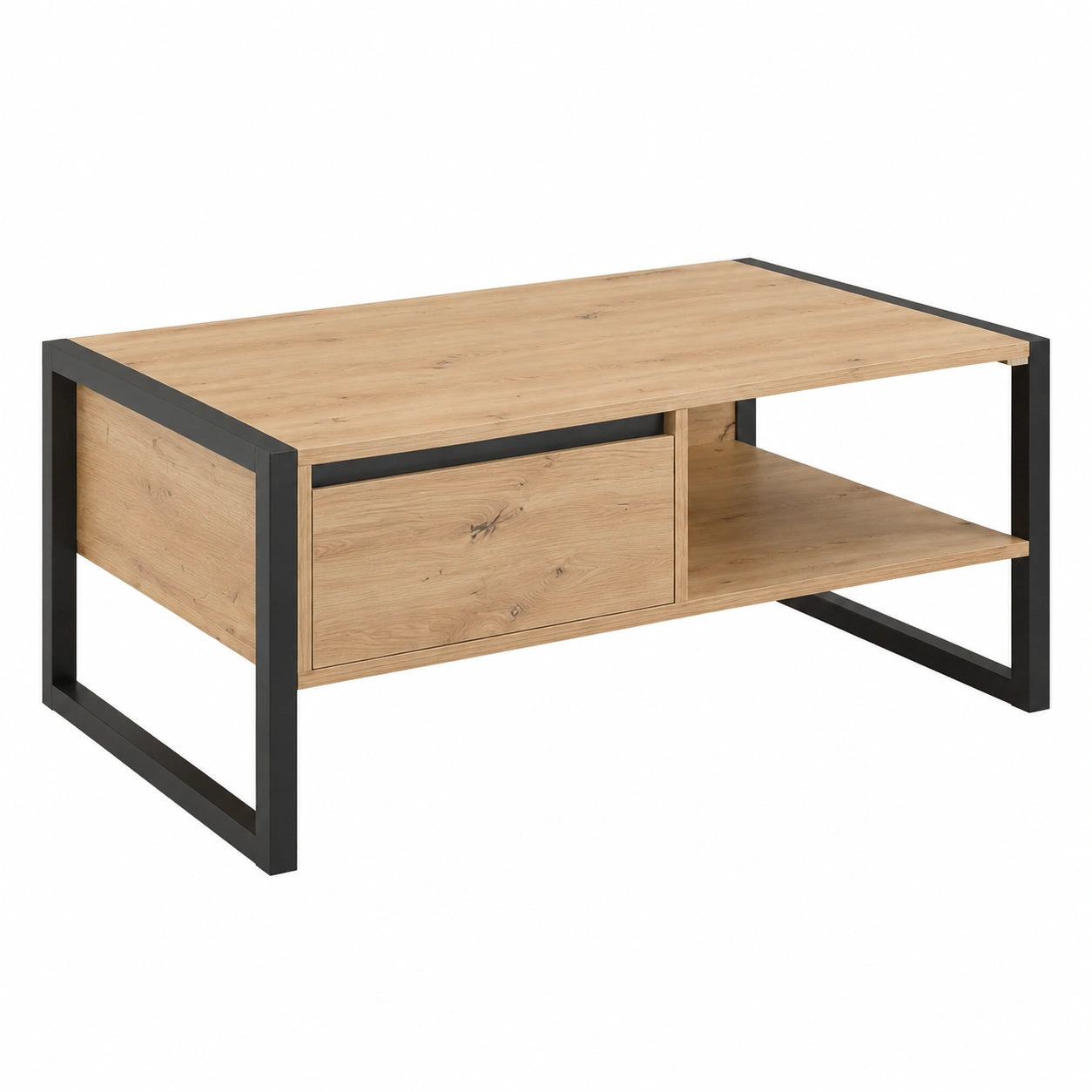 Wohnzimmer-Set Arvada, 3-teilig, Artisan Eiche und Anthrazit, MDF