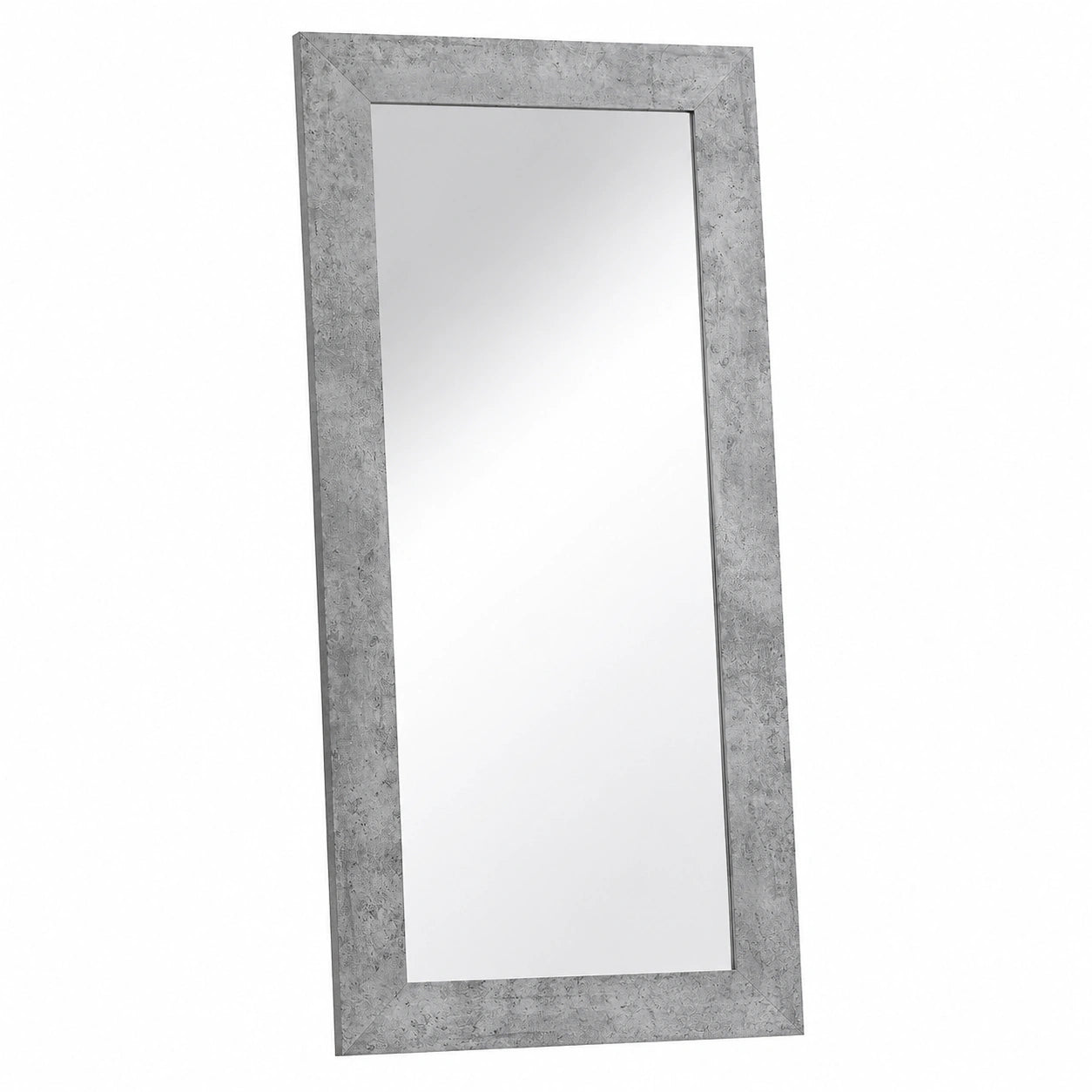 BD ART Ganzkörperspiegel 120x50 cm in Betonoptik für Flur und Garderobe